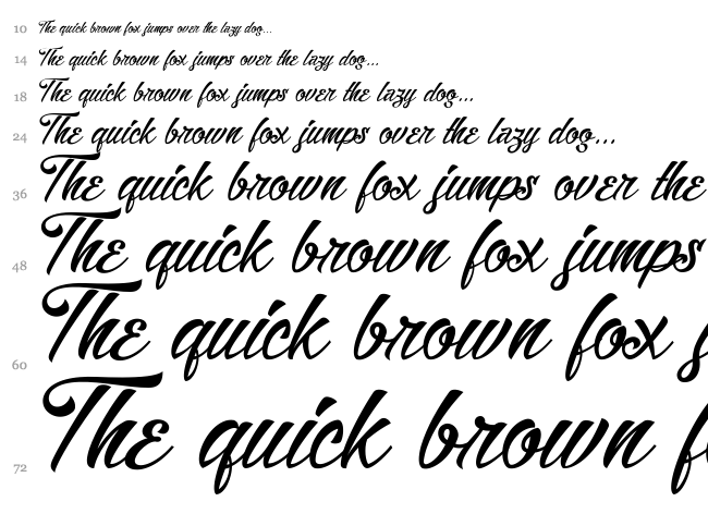 Alisandra font waterfall